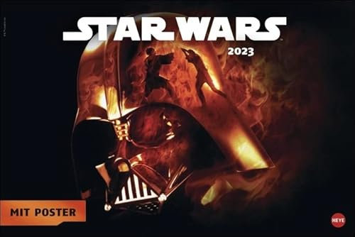 Star Wars XL Broschurkalender - Kalender 2023 - Heye-Verlag - Wandkalender mit Poster - 45 cm x 30 cm (offen 45 cm x 60 cm)