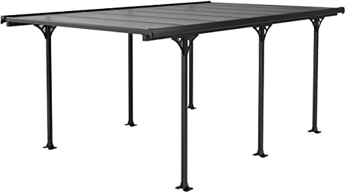Carport Denver - 5,02 x 3,13 x 2,05 m - Transparent/Schwarz