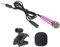 PATIKIL Mini Microfono Portatile Vocale Microfono Rosa Rosso per Voce Registrazione e Canto con Mic Stand e Copertura 1pz