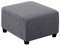 Meigeh Hocker Bezug Quadratisch Pouf copertura Hocker Abdeckung Rechteckige Pouf Abdeckung Hockerbezug Ottomane SchonbezugGrau