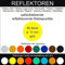88 Stück Klebepunkte gelb reflektierend aus Folie rund 15 mm selbstklebend wetterfest Aufkleber Reflektor Etiketten Sticker Decal Markierungen Organisieren DIY basteln verzieren Geocaching