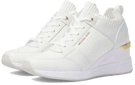Michael Kors Femme Georgie Knit Trainer Sneaker, Blanc (Optic White), 40 EU