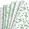 Whaline 12 Blatt grünes Geschenkpapier Aquarell grüne Blätter Geschenkpapier Bulk gefaltetes flaches Eukalyptus Bastelpapier für DIY Handwerk Party Geschenk Verpackung Supplies, 50,8 x 71,1 cm