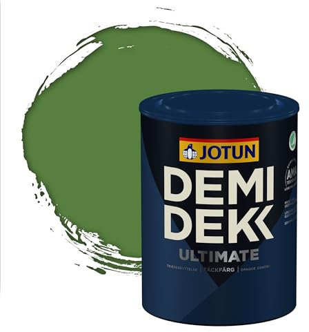 Jotun - Peinture Bois, Lasure Opaque pour Extérieur et Intérieur Satinée - DEMI DEKK CLEAN TECH - RAL 6017 - Vert Mai - 0,75L