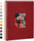 Vienrose Fotoalbum zum Selbstgestalten 28 x 20,5 cm, DIY Scrapbook Spiralalbum mit 80 Weißen Seiten, Leinen Fotoalbum zum Einkleben für Familien, Baby, Hochzeit, Jahrestag, Geburtstags, Rot