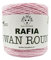 Rafia Swan Round 100% ecologica da 150g - 250 metri per le tue borse handmade estive o cappelli (-rosa baby - ROUND)