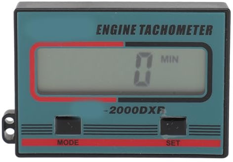 Tachymètre Numérique, Petit Tachymètre de Tronçonneuse Portatif, Jauge de Tachymètre, Affichage Numérique, avec écran LCD, pour Essence, Moteurs, Tronçonneuses, Tondeuses à