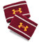 Under Armour Gestreifte Performance-Frottee-Armbänder, Unisex, Erwachsene, Kardinal/weißer Ton/Goldgelb OSFM