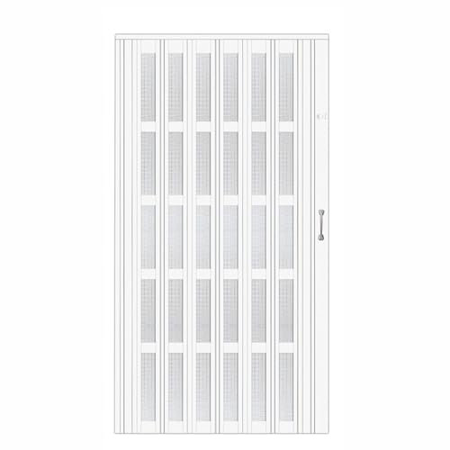 Schiebetür Falttür falttüren innentüren Akkordeon-Tür Schiebetür Für Türöffnung/ Wohnzimmer, Innen Modern Faltbare Schranktür Aluminium Raumtrenner, 21 24 28 32 44 50 62 74 80 Zoll Breite(42x80in(106.