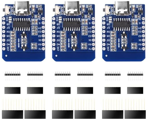 3 Stück for ESP8266 USB C Entwicklungsboard for ESP8266 Mini ESP8266 NodeMCU mit ESP8266-12F WLAN-Modul CH340G