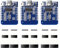 3 Stück for ESP8266 USB C Entwicklungsboard for ESP8266 Mini ESP8266 NodeMCU mit ESP8266-12F WLAN-Modul CH340G