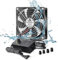 GDSTIME Ventilateur IP67 230 V 120 mm 220 V IP67 Double roulement à billes PC 120 mm avec prise 4 V-12 V Contrôle de vitesse réglable
