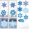 MONCAP 12 STK Schneeflocke Basteln Kinder Schneeflocke Deko Bastelset Schneeflocke Papierbastelset Kreativset Weihnachten Fensterbilder Handwerk für Mädchen Jungen Winter Party Geschenk Weihnachtsdeko