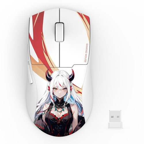 Redragon M918AK 3-Modus-Kabellose Gaming-Maus, 55g, leichte 26K DPI-Maus mit ergonomischem, natürlichem Griff, vollständig programmierbare Tasten, Software unterstützt