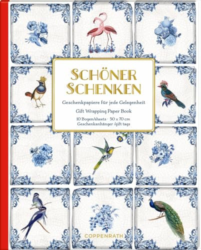 Geschenkpapier-Buch – Schöner Schenken: Geschenkpapiere für jede Gelegenheit - Edition Barbara Behr: 10 Geschenkpapierbogen | 50 x 70 cm | tolle Designs | im Buch | mit Anhängern und DIY-Ideen