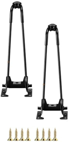 2 Stück Klappbare Haarnadel Tischbeine,Metall-Möbelfüsse,Strapazierfähig Couchtisch Füße,für Möbel,Laptoptisch,Mini-Schreibtisch,Heimwerker-Projekte,Mit Schrauben,Schwarzes (60cm)