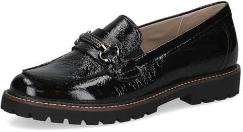 Caprice Damen Slipper aus Leder mit Zierschnalle
