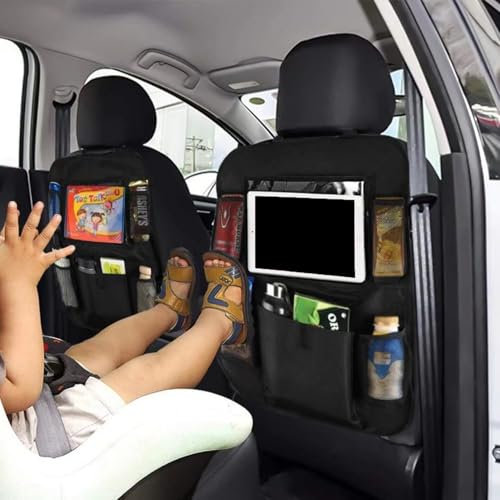 WEDSLK 2 Stück Rückenlehnenschutz Auto Kinder für Alfa Romeo Giulietta Mito 159 GTA, Oxford Tuch verhindern Kick Auto Rücksitz großen Veranstalter