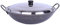 Padella wok in ghisa non rivestita antiaderente fatta a mano, diametro 50 cm