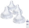 4 Count Bottle Nipples Compatible with Lansinoh NaturalWave Bottle, Soft and Durable Silicone Bottle Nipples, BPA-Free Replacement Bottle Nipple XS