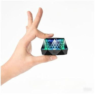 Eageroo Mini altavoz Bluetooth magnético portátil compacto – Mini altavoz inalámbrico con imán adhesivo para coche/bicicleta/frigorífico