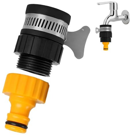 EujRcf Kitchen Tap Hose Connector, Universal Tap Connector for Hose Pipe, Durable Hose to Tap Connector for Garden, DIY, and Outdoor Use,