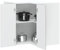 Snsowed Armario de Cocina de Esquina de Pared Kalmar Gris Sonoma, Mueble Fregadero, Mueble Baño Cocina, Modulos De Cocina, Armario Baño Cocina - 853623