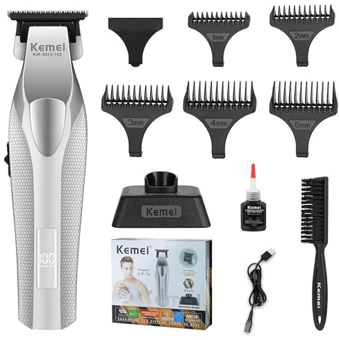 KEMEI 3023-702 Maquina de Cortar Pelo Hombre, 9000 RPM Cortapelos Hombre