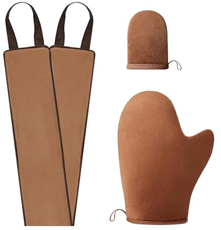 3 Piezas Guante Autobronceador Corporal, Manopla Autobronceador Guante, Aplicador Autobronceadors Guantes, Aplicador de Espalda para Aplicar Loción en la Espalda, Guantes de Bronceado Reutilizables