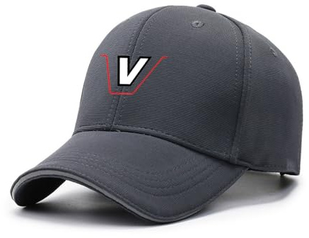 DFARYUP Herren Baseballkappe V.a.l-t.r.a, Baumwolle Sommerhut Sonnenhut, Baseballkappen Herren für Outdoor-Aktivitäten Angeln, Camping, Schwarz(Dark gray)