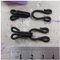 6 Pairs x Fabric Covered Hook and Eye Bra Fasteners *4 Sizes* SEW ON Fur Coat Fastener (Black XX Large 37x13mm (H3321))