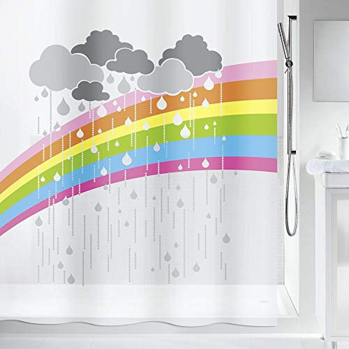 Spirella Rideau de Douche PEVA Arc en Ciel 180x200cm Multicolor