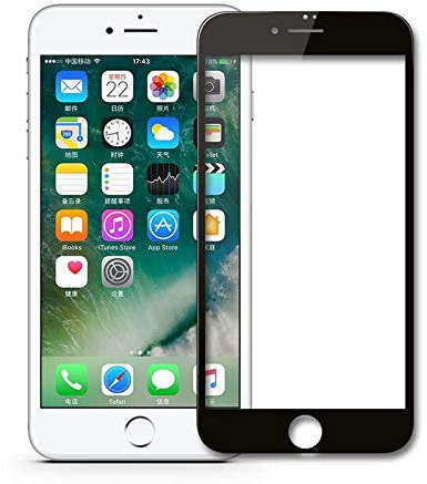 Generica - Protector pantalla Cristal Templado Completo - iPhone 6 Plus y 6S Plus - Negro