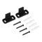 Fdit Guide Au Sol à Pince Réglable Coulissante En Bas De Porte Hardware Guide Pour Grange De Porte Avec Vis 2 Pcs