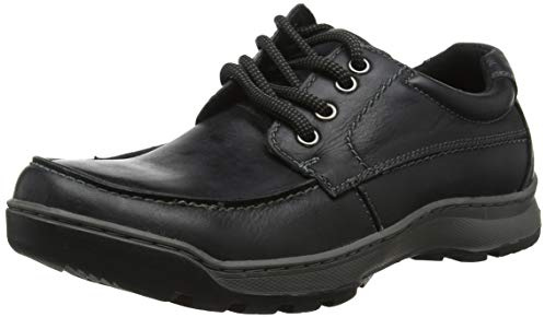 Hush Puppies Tucker LaceOxford Flat für Herren, Schwarz, 46