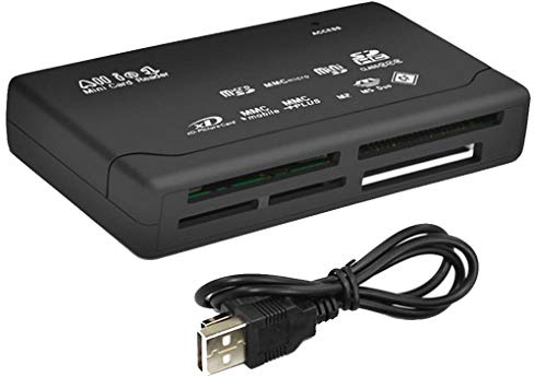 BeIilan All in One Card Reader USB 2.0 de Support des Cartes Lecteur de Carte SD TF CF SD Mini SD SDHC MMC MS XD