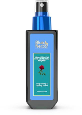 Blue Nectar Body Mist with Himalyan Rose and Cardamom for long lasting freshness and aromatic body odor