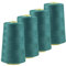 4 x 4572m Qualitäts Overlock-Garn Overlock-Nähgarn Oeko-Tex Farbe 821-860, Farbe:A841 blaugrün