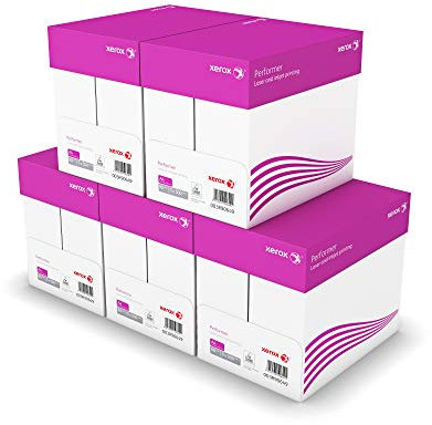 Xerox Performer - Papier Multifonction Blanc 80 g/m² A4 - Lot de 5 Cartons - 25 Ramettes de 500 Feuilles - 12.500 Feuilles