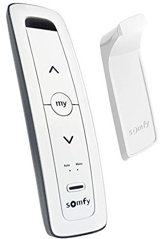Somfy Situo 1 A/M iO Pure II Funkhandsender mit Automatikschalter Jalousien, Rollladen, Screens, Markise, Garagentor, Hoftor, Licht Ein/Aus Fernbedienung Funkempfanger