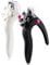ANCIRS 2 Pack Acrylic Nail Clipper, Adjustable Stainless Steel Nail Trimmer, Artificial Fake Nail Tip Cutter for False Nail Art Manicure Project- White & Black