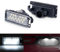 POPMOTORZ LED Kennzeichenbeleuchtung, 2 Stücke LED Nummernschildbeleuchtung 2835 SMD mit CanBus Fehlerfrei 6000K Xenon Weiß für Fi-at 500 2013-2019 Dodg-e VIPER 2015-2017 Maserat-i LEVANTE 2017-2020