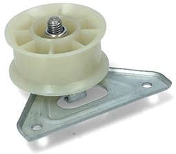 DL-pro Poulie tendeur pour Indesit C00504520, Whirlpool Bauknecht 488000504520 52 mm de diamètre Jockey Roulette avec support pour sèche-linge F06 F07 F08 F10 F15