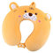 EXQULEG Cartoon Nackenkissen Memory Foam Nackenkissen Stützkissen, Reisekissen Kinder Reisekissen Ideal für Reise Büro und Haus (Tiger)