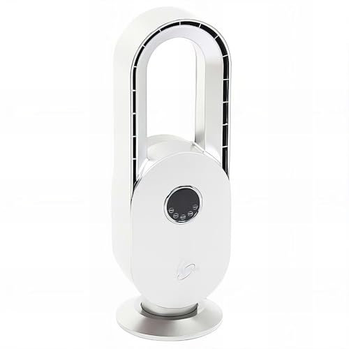 FARELEK Silent-Air Arch Ventilateur de Bureau Sans Pale Puissance 45 W, Type de Construction Sans Pale, Télecommande, Selecteur de Vitesse, Nombre de Vitesses X3, Blanc