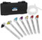 FIRSTINFO F35232 | 7Pcs, 6 Point | Brake Bleeder Wrench Set | 7-12mm & 3/8-Inch | Built-in One-Way Check Valve Socket | with Bleeder Hose