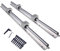 BEVDICNC Linearschiene SBR12 700mm 2 Stück Silber Linearführung mit 4 Stück SBR12UU Lagerblöcken Rostfreie Linearlagerschiene mit vorgebohrten Löchern für DIY 3D-Drucker und CNC-Maschinen