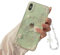 Ownest Handyhülle Kompatibel iPhone XS Max Hülle Schmetterling Blume Transparent Design Aesthetic Frauen Mädchen Glitzer Kristall Süßes Handyhülle Case + Perlenkette
