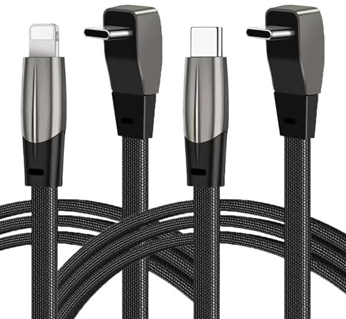 Daswise USB-C Cable for Tesla Model Y/3;Kia EV6;Mach-E Wall Connector Style PD QC3.0 Charging Cable (USB-C to Lightning and USB-C to USB-C) Fits All USB-C Adapters and Vehicles Dock(Mix