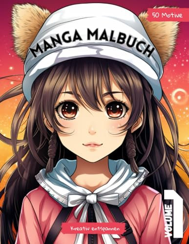 Manga Malbuch: Ausmalbuch für Erwachsene und Jugendliche ab 12 Jahre. 50 detailreiche Porträts von Charakteren im Manga und Anime Stil zum Ausmalen. (Die große Manga Collection)